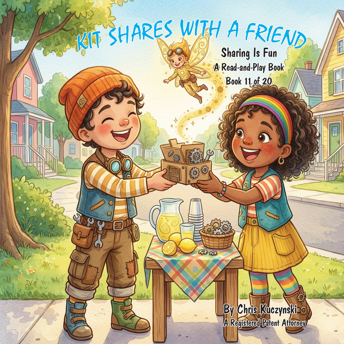 Kit Shares with a Friend: Sharing Is Fun, front cover (Book 11 of Kit's Little Sparks)