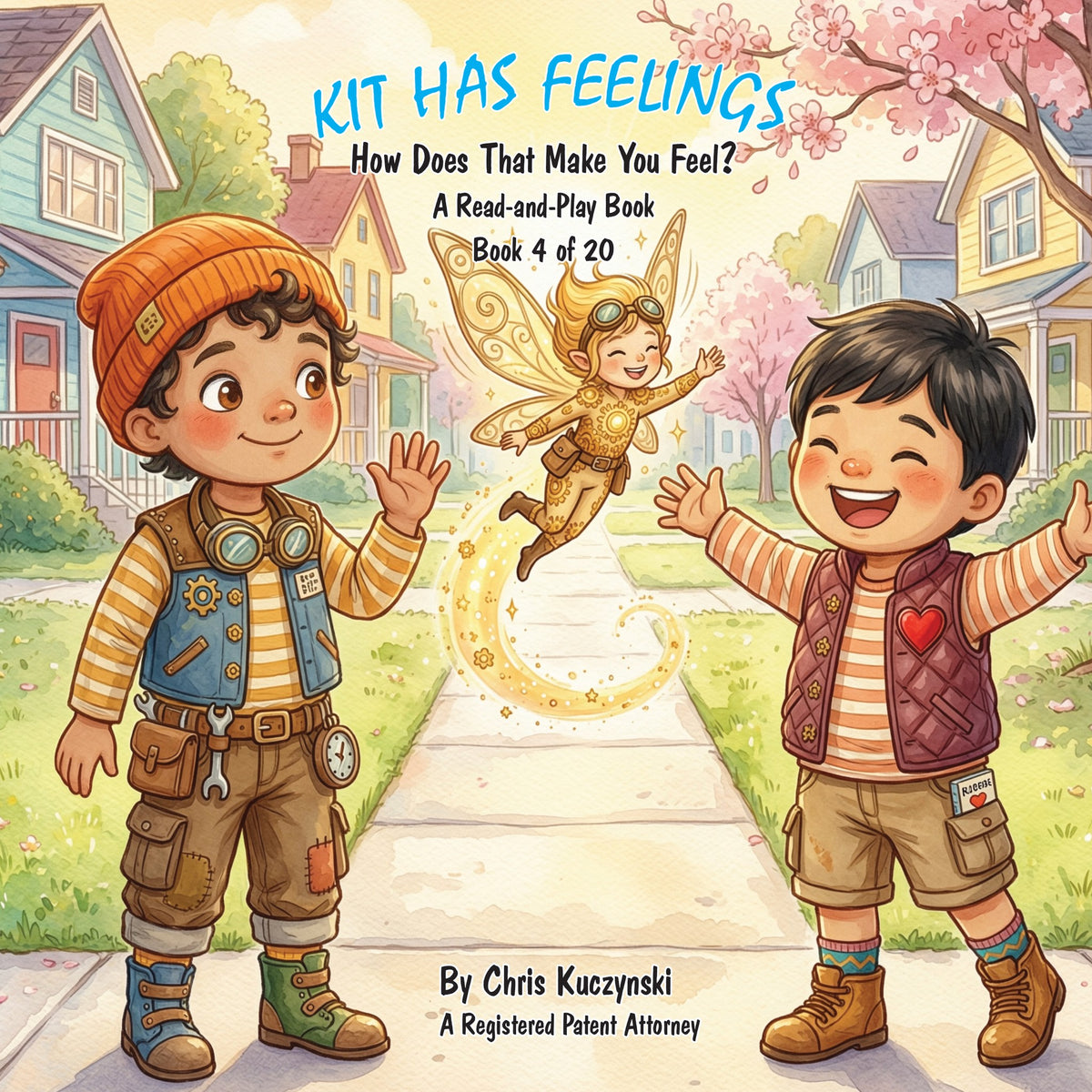 Kit Has Feelings: How Does That Make You Feel?, front cover (Book 4 of Kit's Little Sparks)
