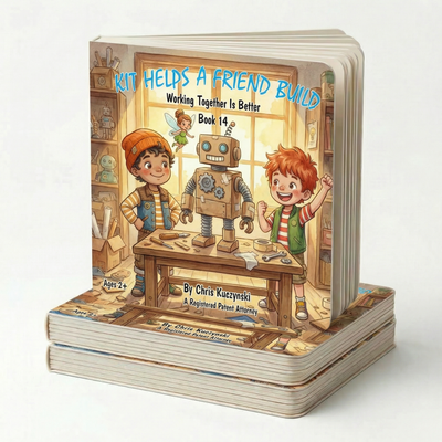 Kit Helps A Friend Build: Working Together Is Better (Book 14) cover